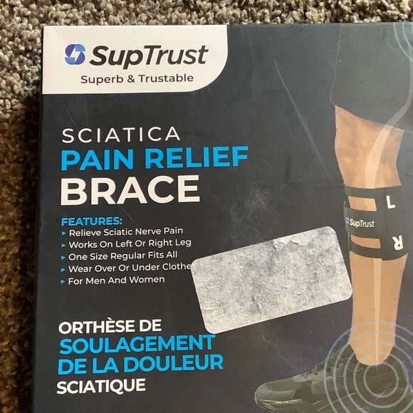 SupTrust Sciatica Pain Relief Brace OS Unisex Left Right Over Under Clothes - Picture 2 of 4